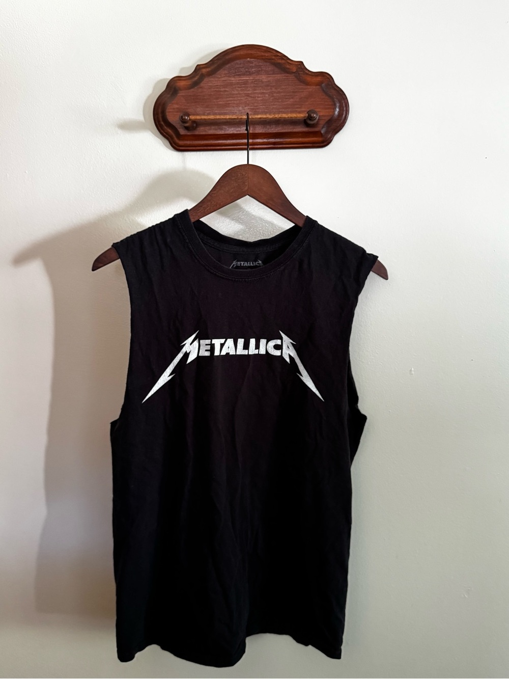 Metallica Black Logo Muscle Tank for Men